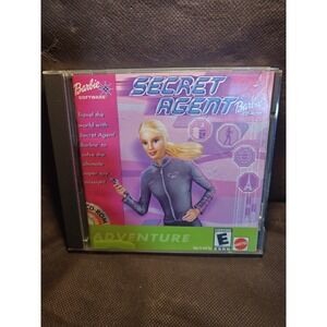 Secret Agent Barbie CD-ROM World Adventure PC Game Windows 95/98 Vtg 2001 Ages 6
